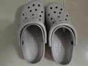 卡骆驰crocs洞洞鞋贝雅男鞋女鞋轻便耐磨一脚蹬拖鞋休闲鞋|10126 卵石色-2V3 39 (240mm) 实拍图