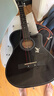 T9民谣吉他单板初学者新手入门练习琴guitar木吉它乐器jita 38英寸亮黑色+礼包【初学推荐】 实拍图