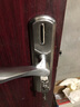 虎顿（HOTUN）卧室门锁室内家用通用型房门木门锁具免改孔可调节门把手KTS03 实拍图