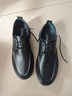 他她Tata软底商务休闲皮鞋黑色英伦增高真皮爸爸鞋男VVK01CM4黑色 43 实拍图