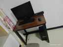 舒客艺家 电脑桌台式小户型小桌子家用学习桌写字办公书桌电竞长条桌子 【升级加厚约23mm】80*50胡桃色 加固电脑桌 实拍图