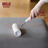 无印良品（MUJI）扫除用品系列 地毯除尘滚轮/替换纸 滚筒mini粘毛器 除尘滚轮宽18*长7.5*高27.5cm 实拍图