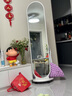 兴奥盛唐旋转穿衣镜全身落地镜家用卧室挂衣帽架镜子一体试衣镜立 双圆移动款-168*40白色 实拍图