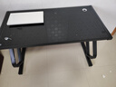 西多会 【顺丰 德邦闪电发货】电脑桌 台式家用 钢化玻璃台式游戏桌子 【全黑】无键盘托 长120CM*宽60CM*高75CM 实拍图