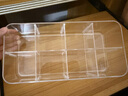Imakara透明衣服柜衣物衣柜抽屉分隔板内衣裤分格内裤袜子分层收纳盒神器 8格 【透明款】 实拍图