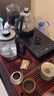 亚联全自动上水电热水壶烧水壶电茶壶煮泡茶家用办公茶台一体茶桌嵌入式茶具套装 1.3L 蓝光壶+煮茶器+台嵌俩用丨20*37cm 实拍图