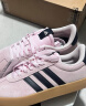 adidas「T头鞋」BARREDA板鞋德训鞋男女春季新款阿迪达斯轻运动   粉色/汉玉白/树脂黄   35.5 实拍图