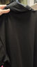 杰克·琼斯（JACK&JONES）25年男装T恤男夏季T恤舒适男士短袖凉感多色上衣纯色水洗不易走形 E40黑色 XL 实拍图