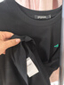 gxg.jeans男装  多色字母绣花基础凉感休闲圆领短袖T恤男 25年夏新品 黑色 2XL (185) 实拍图