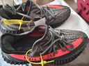 阿迪达斯三叶草Yeezy透气椰子350V2灰橙送父亲HQ7045UK7.5码41 实拍图