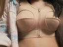 医贝姿隆胸术后假体固定内衣乳房重建塑形托胸聚拢束胸衣束乳绷带塑身衣 肤色 抗菌 S 【90-100斤/C杯左右】 实拍图