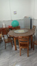 鲁菲特餐桌家用中式实木餐桌椅组合可伸缩餐桌方圆两用饭桌家用客厅餐桌 胡桃色（1.50米） 一桌6椅 实拍图