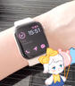 Apple/苹果 Watch Series 10 智能手表GPS款46毫米玫瑰金色铝金属表壳淡桃粉色运动型表带S/M MX293CH/B 实拍图