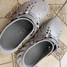 卡骆驰（CROCS）檀健次同款波波洞洞鞋舒适百搭男户外沙滩鞋包头拖鞋女鞋|207937 大气灰-1FT 尺码偏大，选小一码 40 (250mm) 实拍图