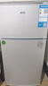 奥克斯小冰箱家用小型迷你冷藏冷冻两用出租房宿舍用节能省电寝室办公室电冰箱 【升级净化去味】42A156DW银【节能省电】 实拍图
