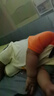 wua.wua婴儿衣服夏季连体衣新生儿薄款纯棉睡衣男女宝宝对门哈衣外出爬服 长颈鹿-夏薄款 73cm （建议6-9月 14-18斤） 实拍图