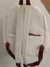 栢启歆书包双肩包女轻便小背包小型ins风小巧外出防水日系小众逛街女神 字母背包【酒红色拼白色】 实拍图