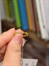 周六福彩宝碧玺黄金足金戒指生日礼物送女友J0212468 约1.93g 12号 实拍图