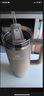 STANLEY巨无霸吸管杯水杯保温杯大容量办公车载不锈钢杯子887ML-烟灰 实拍图