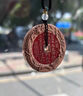 【龙虎山发货】山鬼花钱吊坠道家真品古钱币项链朱砂八卦铜钱饰品 祝福款 闭宣朱砂山鬼花钱 实拍图