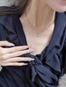 央创时尚中国黄金蝴蝶银项链女生小众轻奢七夕情人节生日礼物送女友s925 【蝴蝶项链单品】精美礼盒装 实拍图