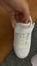 特步儿童休闲板鞋撞色百搭板鞋运动鞋时尚小白鞋男童女童板鞋小白鞋 新白色 36 码 实拍图