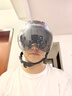 Andes HELMET3c认证电动摩托车头盔男四季女士夏季头盔安全帽四季通用夏天半盔 哑黑黑茶短【升级3C款】 均码 实拍图