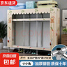 布衣柜家用简易衣柜20管加粗全钢架钢管衣柜出租屋双人收纳挂衣柜 1.6米小小兔【合金钢接头】 实拍图