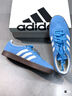 adidas「T头鞋」VL COURT复古休闲板板鞋德训鞋男女阿迪达斯轻运动   蓝色/亮白/树脂黄   42 实拍图