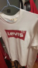 Levi's李维斯情侣美式宽松印花时尚简约舒适潮流纯棉圆领短袖T恤 白色 002A0-0000 XL 实拍图