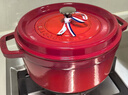 珐宝（staub）厨房好物法国进口珐琅铸铁锅双耳煲汤锅 樱桃红24cm 40509-835 实拍图