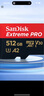 闪迪（SanDisk）512GB TF（MicroSD）内存卡 A2 4K V30 U3 C10 至尊超极速移动存储卡 读速200MB/s 写速140MB/s 实拍图