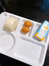 今万福 商用特厚密胺餐盘六格仿瓷 分格饭盘快餐盒打菜盘 白色 实拍图