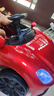 童心鱼儿童电动车四轮汽车可坐人遥控摇摆男女孩宝宝玩具童车充电 烤红色+12V电瓶四驱动+蓝牙软座 实拍图