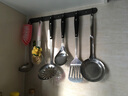 优勤（YOUQIN）枪灰免打孔厨房挂钩架壁挂式置物架多功能锅铲勺子用品大全收纳架 枪灰-厨房挂钩【5钩】 实拍图
