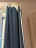 诺罗【窗帘+伸缩杆】窗帘免打孔杆子全套卧室飘窗简易全遮光防晒隔热 蓝色双面麻（遮光度95%左右） 1.5米*1.8米 2片 免打孔 杆伸缩范围1.6-2.1 实拍图