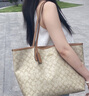 蔻驰（COACH）【品牌直供】CITY女士大号托特包单肩手提包5696IMNLJ 实拍图