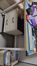 舒客艺家 电脑桌台式小户型小桌子家用学习桌写字办公书桌电竞长条桌子 木纹白架单桌100*60*74 加固电脑桌 实拍图