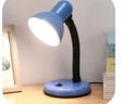 乐卡利学生阅读台灯LED插电写作业工作办公台式灯书桌床头宿舍灯小夜灯 蓝色软管台灯【5W  三色变光】 实拍图
