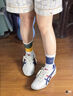 Onitsuka Tiger鬼塚虎男鞋 慢跑鞋透气轻便男女款运动休闲鞋RUNSPARK 白色/藏青色(1183B480-107) 42.5 实拍图