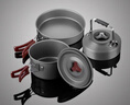 火枫（FIRE-MAPLE）204野营套锅适2-3人锅具烧水壶餐具户外露营全套装备野外野餐 实拍图