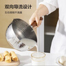 京东京造锤纹不锈钢雪平锅小奶锅 蒸锅汤锅婴儿辅食锅 带盖带蒸屉20cm 实拍图