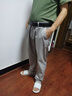 杉杉【轻奢桑蚕丝】休闲裤男士春秋四季商务通勤抗皱透气男裤长裤子 实拍图