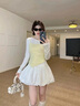 邦帛世花苞短裙女春夏季2025新款裙裤防走光高腰a字半身蓬蓬灯笼裙子 花苞裙【白-】 M 推荐【85斤-110斤】 实拍图