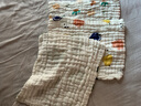 纱布6层加厚27*27cm婴儿毛巾超软吸水泡泡纱幼儿口水巾擦嘴擦手巾 随机色 3条 25g 实拍图