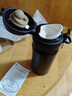 膳魔师（THERMOS）保温杯316钢350ml男女士儿童保冷水杯子毕业礼物JNL-350S暗夜黑 实拍图