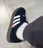 adidas T头鞋 VL COURT复古板鞋德训鞋男女阿迪达斯轻运动   黑色/白色(推荐女生选小半码)   35.5 实拍图