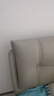 喜临门真皮双人大床现代简约风主卧卧室婚床家具 暖暖[床架] 银鼠灰+白骑士plus床垫 1.8*2米 晒单实拍图