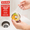 京东京造 水槽过滤网 一次性厨房水池地漏下水道漏网 松紧束口【500只】 实拍图