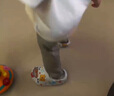 巴布豆儿童拖鞋男童女童洞洞鞋沙滩鞋宝宝凉鞋幼儿凉拖夏季 浅兰 150码 实拍图